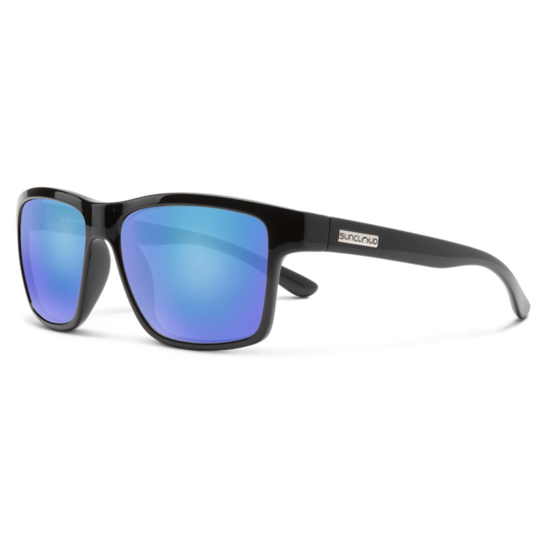A-Team Black/Polarized Blue Mirror