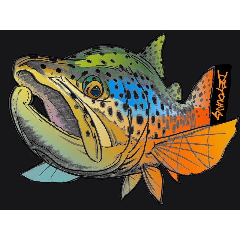 DeYoung Brown Foreshortened Cutout – Decal