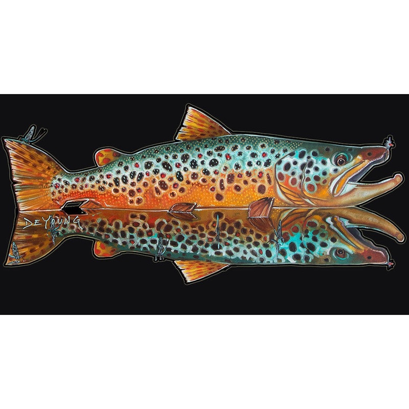 DeYoung Brown Waterfall – Decal 7 x 3.8