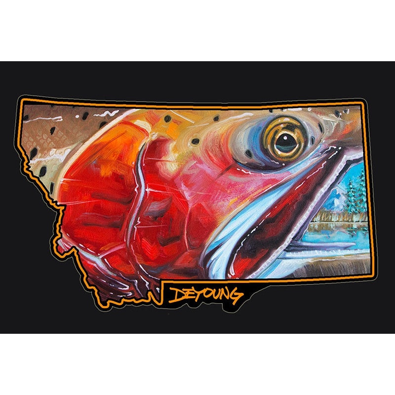DeYoung Cutthroat Face Montana – Decal