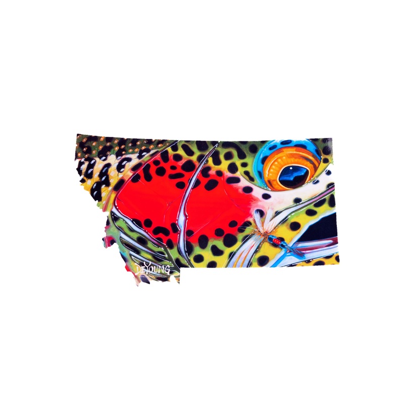 DeYoung Montana – Rainbow Royal Wulff Decal 8 Wide