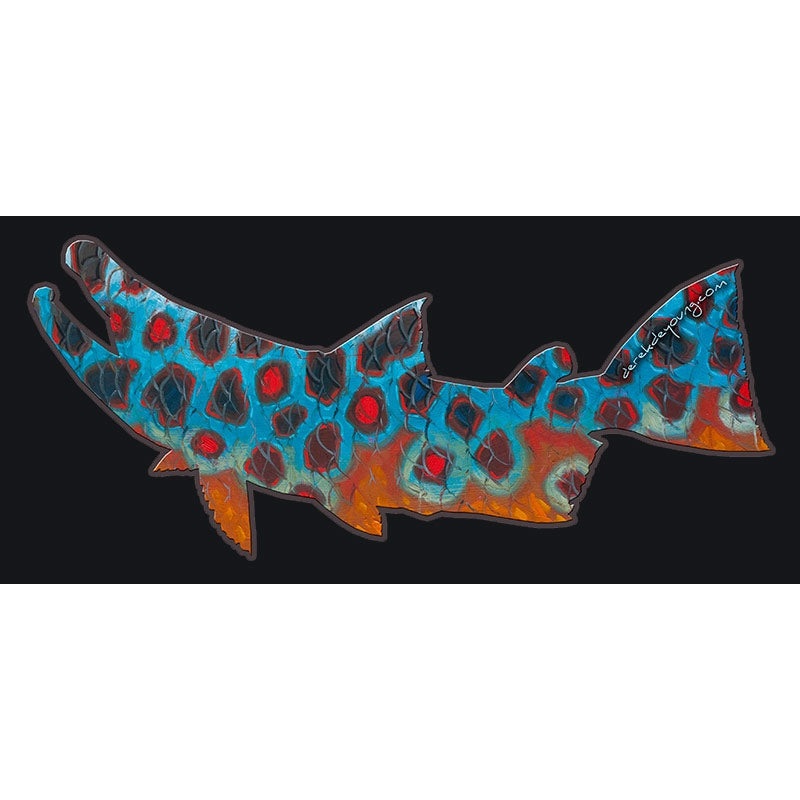 DeYoung New Brown Trout Cutout – Decal