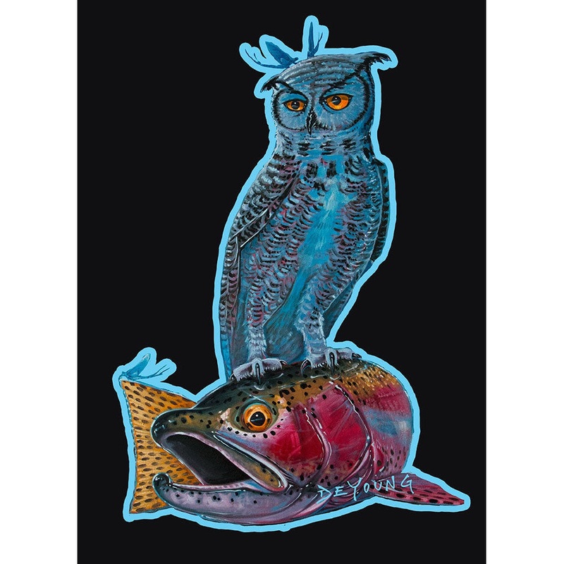 DeYoung The Old Owls Favorite Steelhead Run – Decal