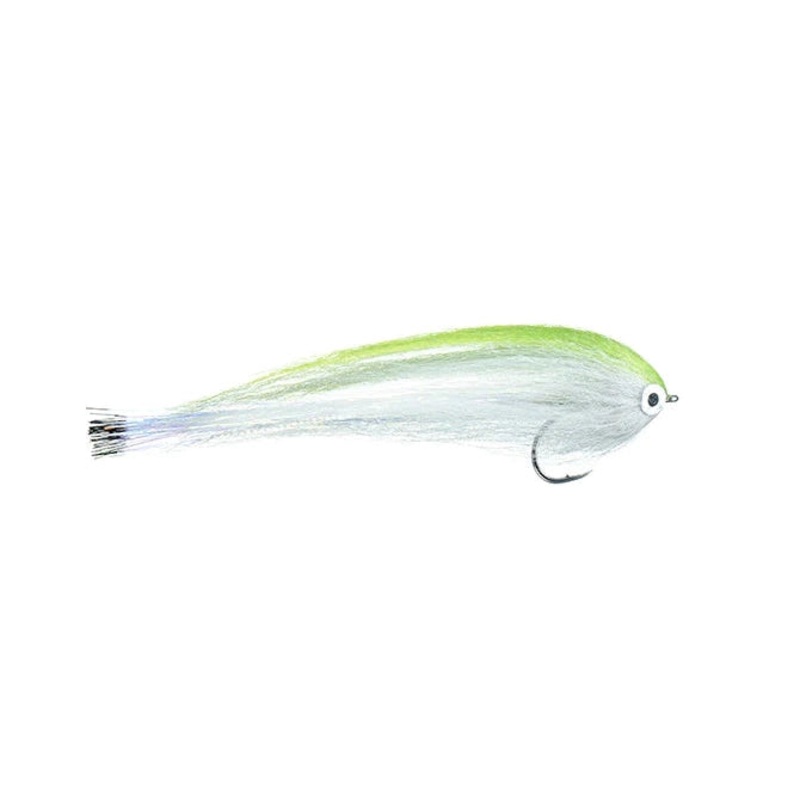 Theo’s Boom Box Baitfish – Chartreuse/White – Size 6/0
