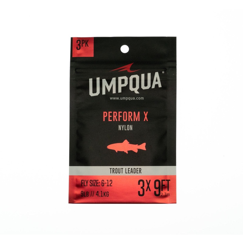 Umpqua Perform X Trout 7.5′ Leader – 3 Pack
