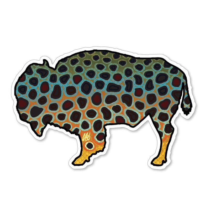 Underwood Bison – Brown Sticker
