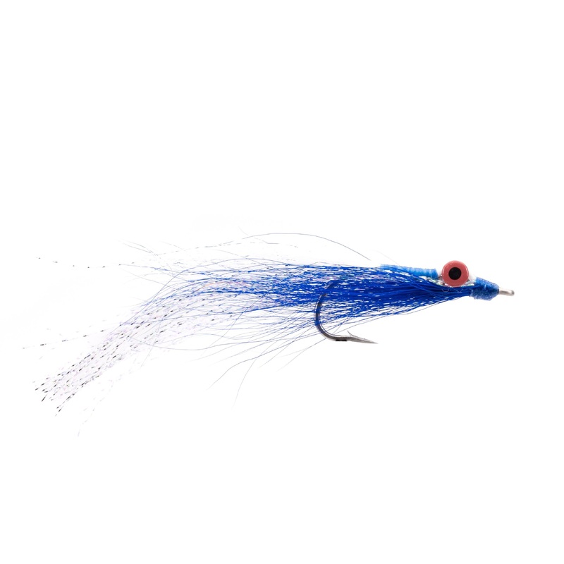 Clouser Minnow – Blue/White – Size 2/0