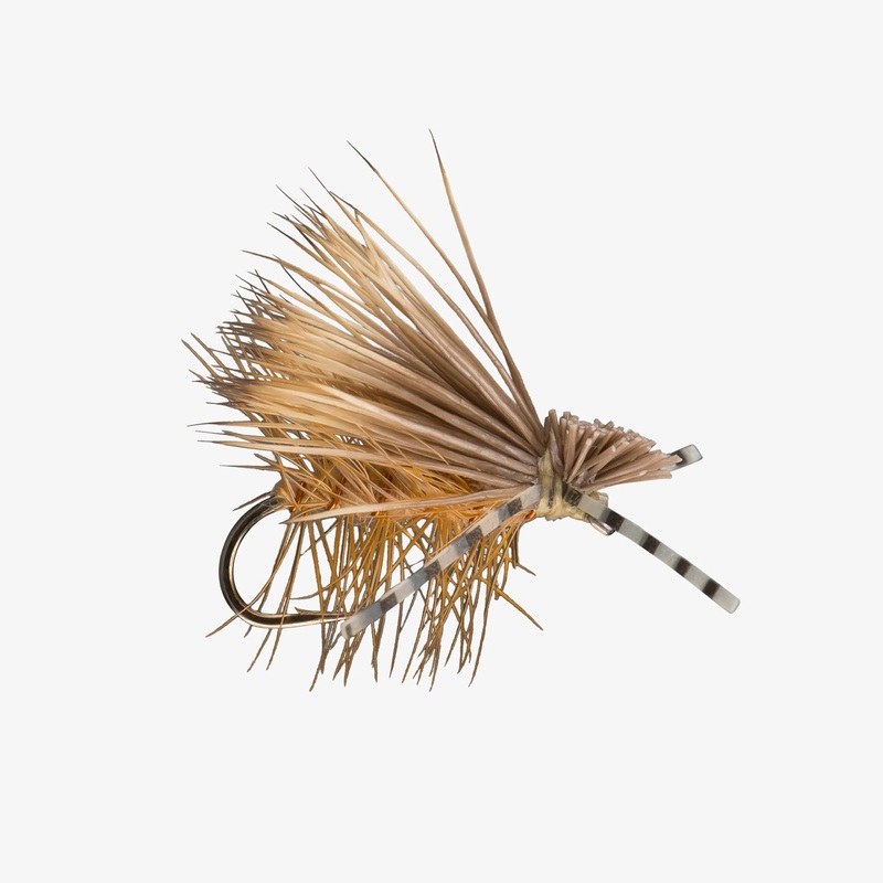 Tan Elk Hair Caddis Rubber Leg – Size 14
