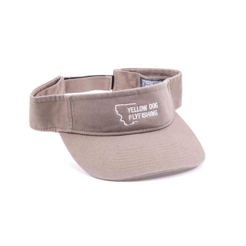 Yellow Dog Visor MT Crescent Logo Solid Driftwood