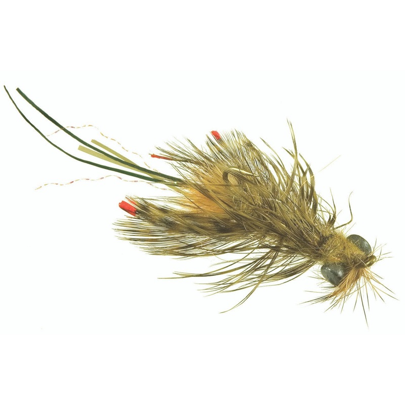 Near Nuff Crayfish – Dirty Olive – Size 8