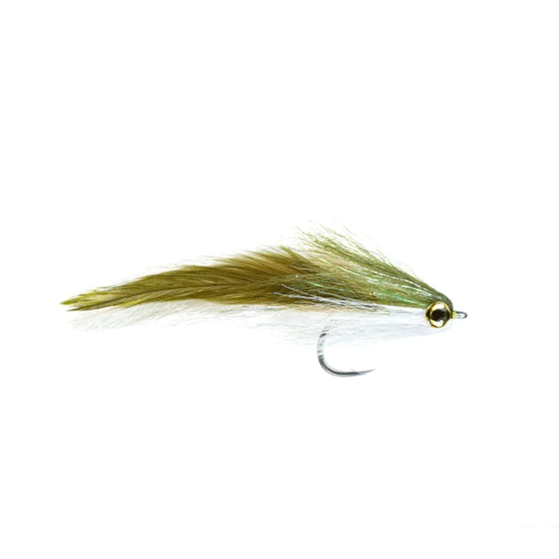 Nyacca Baitfish – Olive/White – Size 2/0