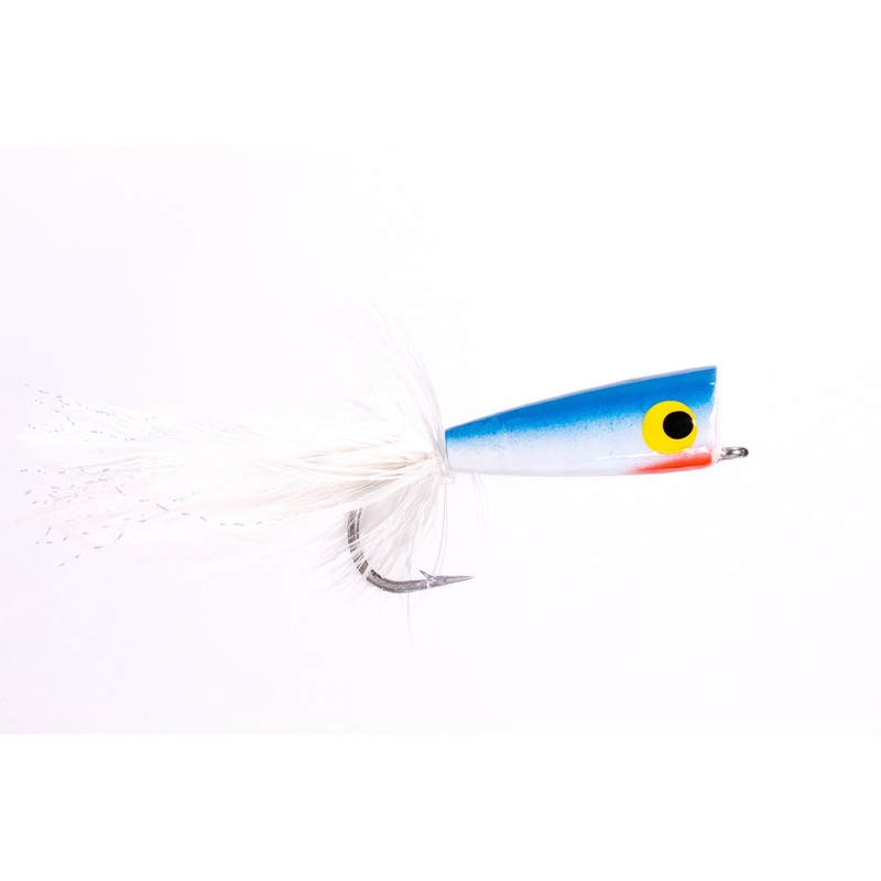 Saltwater Popper – Blue/White – Size 2/0