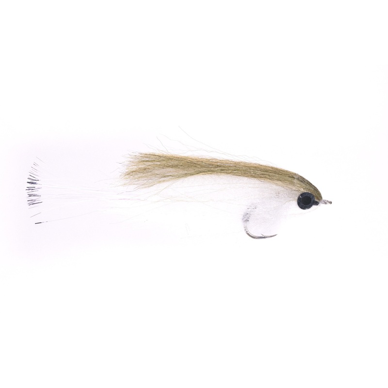 Theo’s Boom Box Baitfish – Olive/Tan – Size 6/0