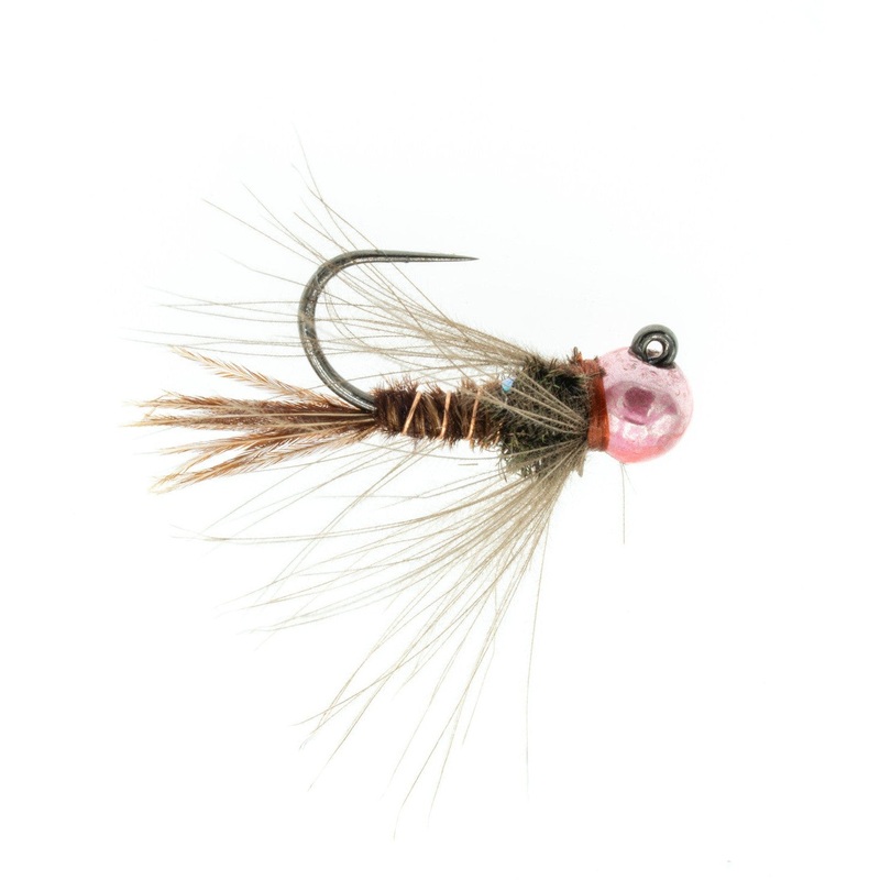 Jigged CDC Pheasant Tail – Natural/Pink