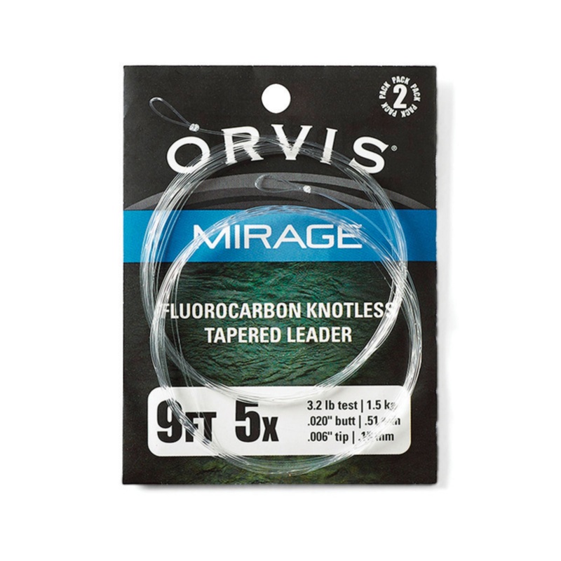 Orvis Mirage Leader 9′ 2-Pack|0X|1X|2X|3X|4X|5X|6X