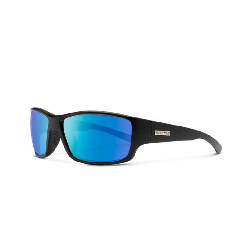 Suncloud Hull Matte Black / Polarized Blue Mirror