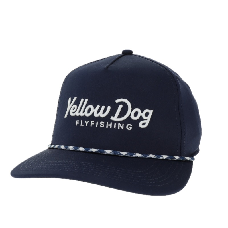 Yellow Dog Legacy Caddy Hat – Navy/Navy White Rope