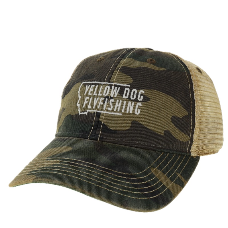 Yellow Dog Trucker Hat – Army Camo