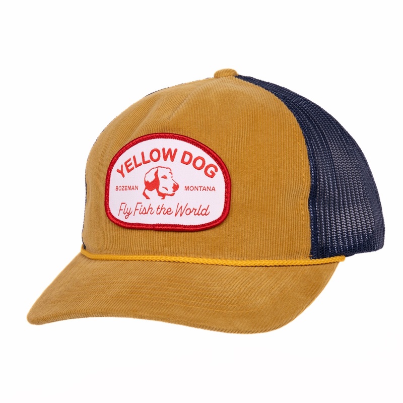 Fly Fish The World Hat – Gold/Navy