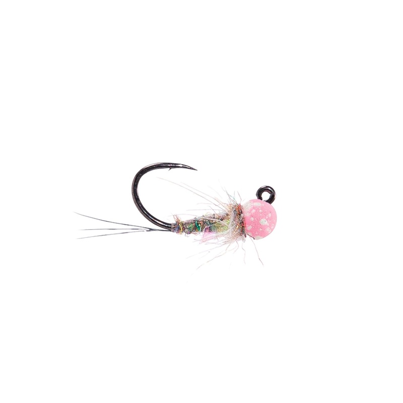 Keller’s Peach Fuzz – Rainbow (Light Pink Bead) – Size 16