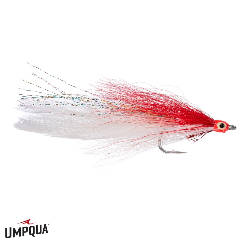 Umpqua Deceiver – Red/White|Size 2|Size 2/0