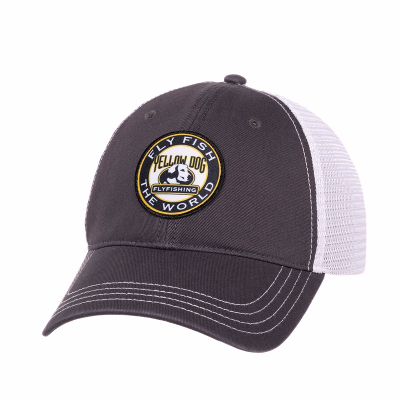Yellow Dog FFTW Trucker Hat – Charcoal/White