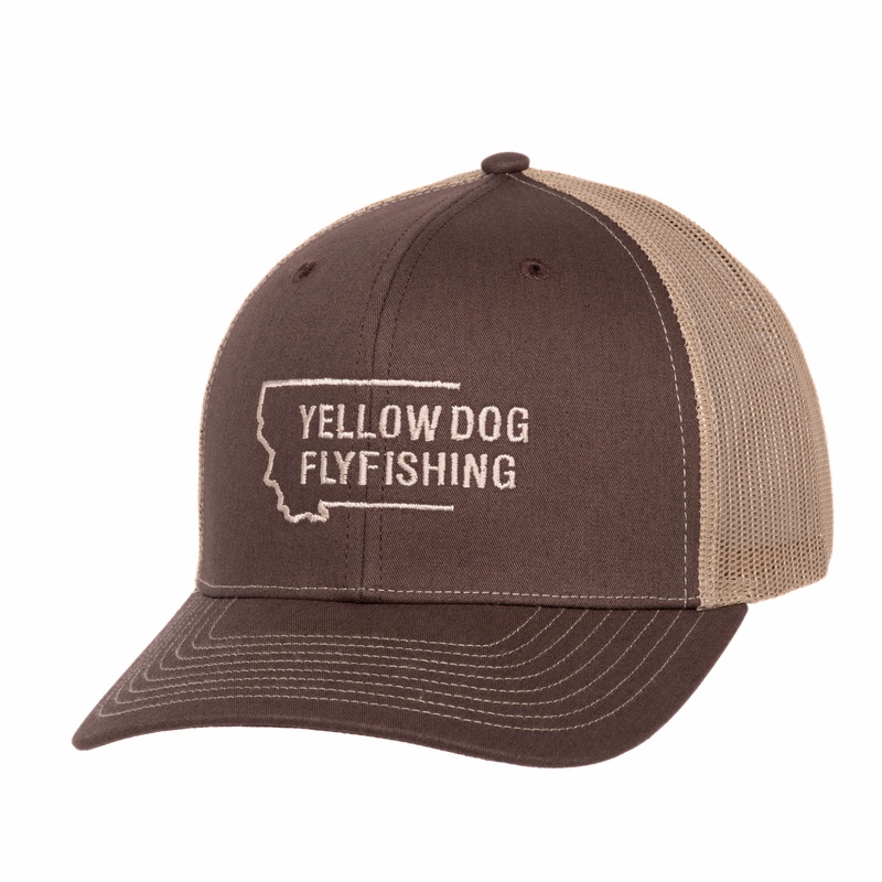 Yellow Dog Flyfishing Montana Trucker – Brown/Khaki