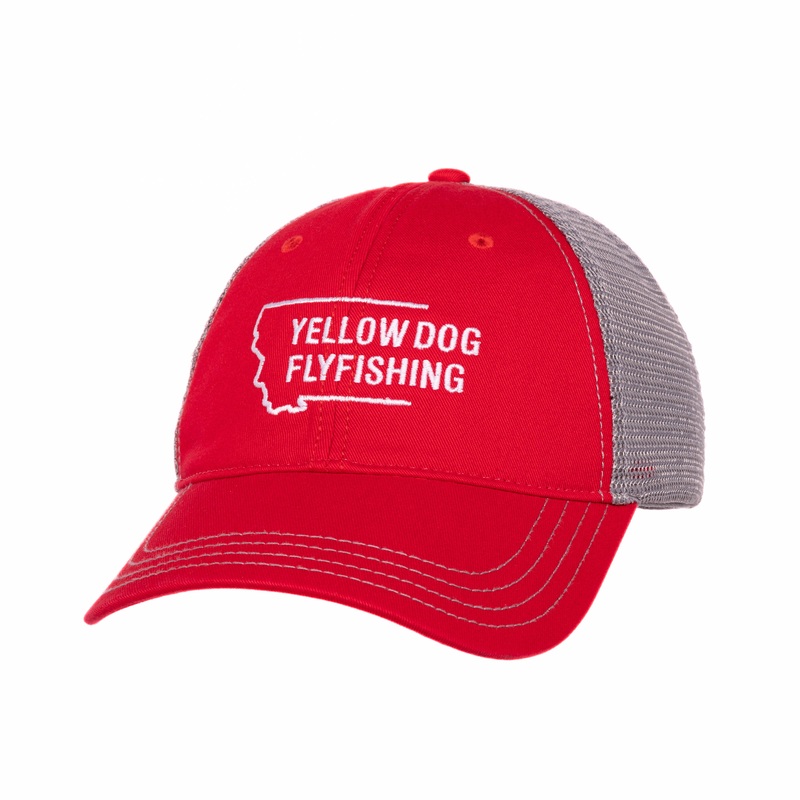 Yellow Dog Montana Trucker – Red/Charcoal