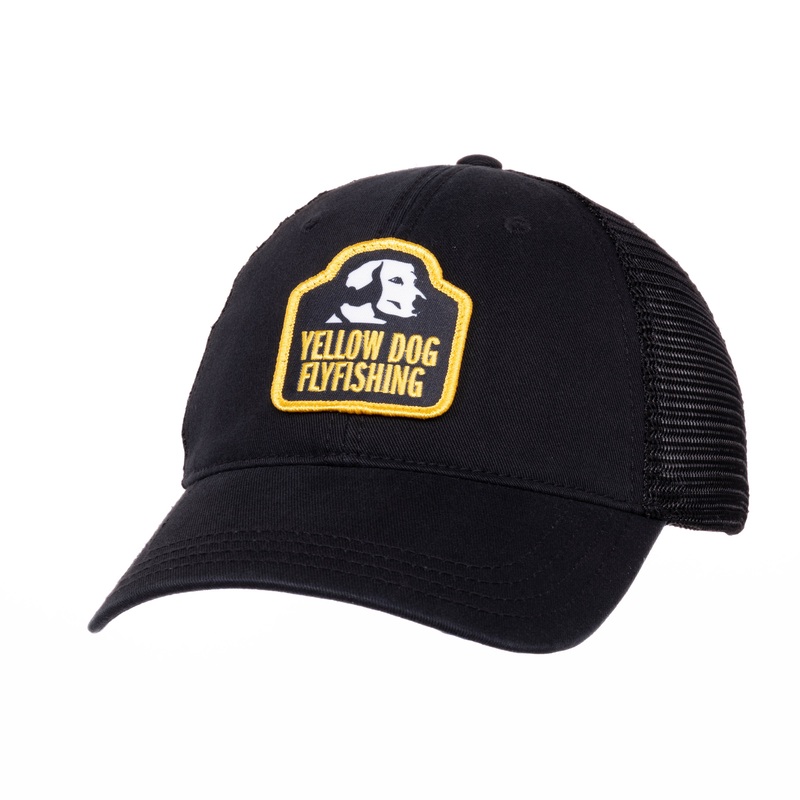 Yellow Dog Trucker Hat – Black