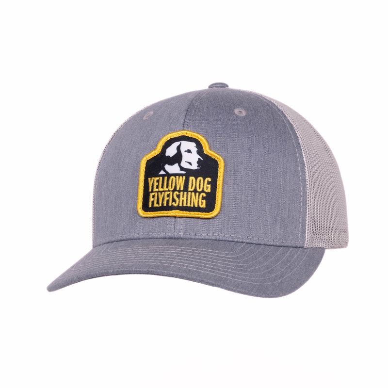Yellow Dog Trucker Hat – Heather Grey/Light Grey