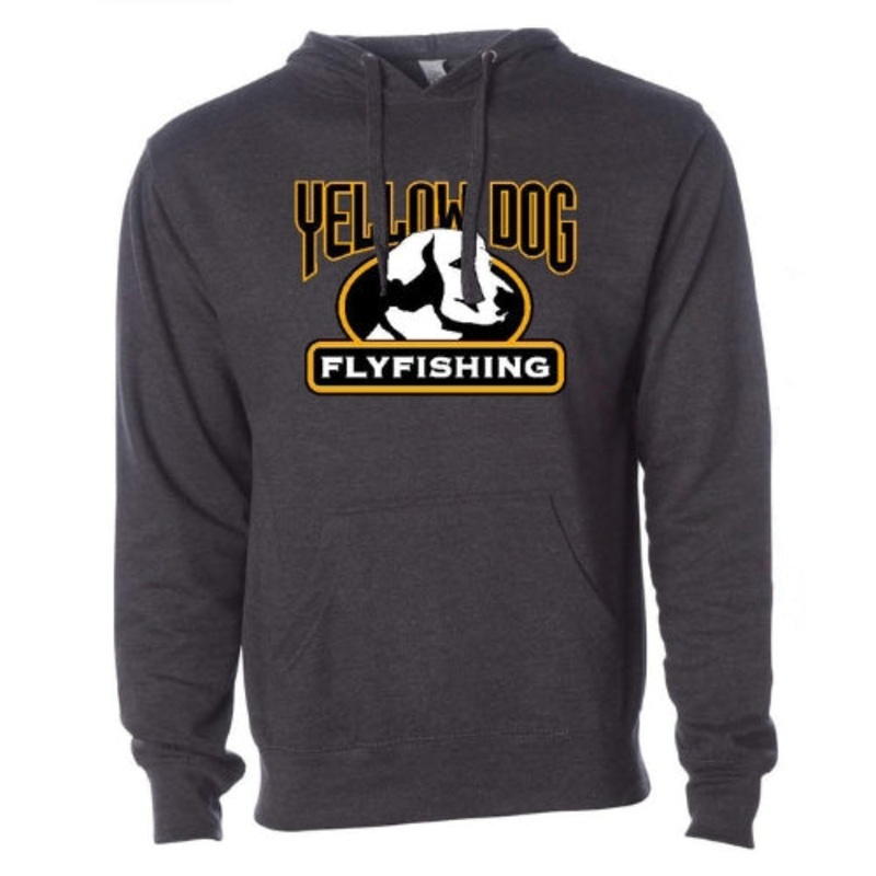Yellow Dog Flyfishing Hoodie – Charcoal Heather