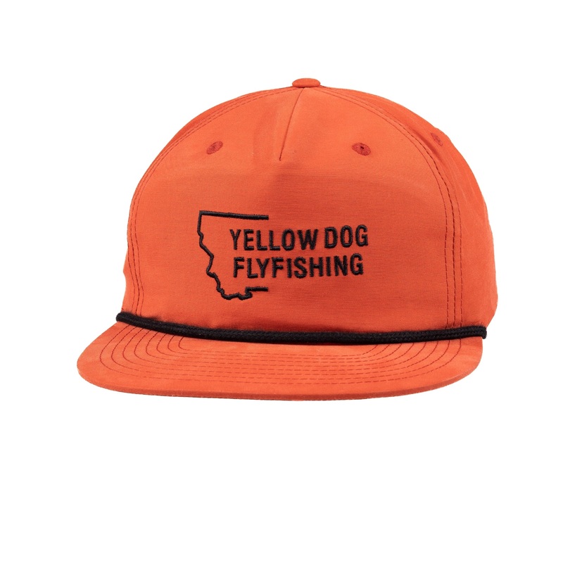 Yellow Dog Montana Crescent Hat – Orange/Black Rope