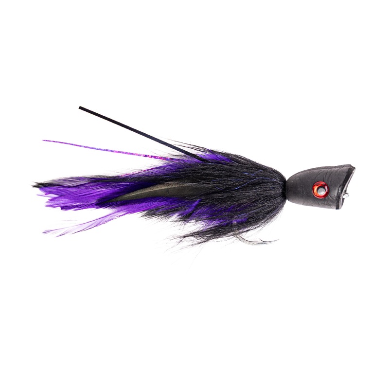 SS Double Barrel GT Popper – Black/Purple – Size 8/0