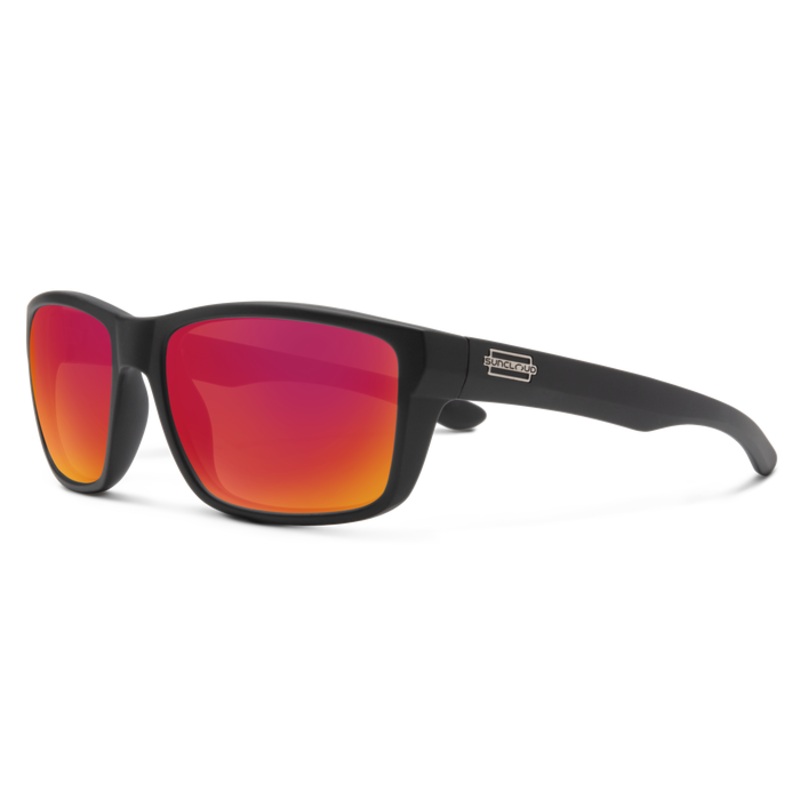 Suncloud Mayor – Matte Black/Polarized Red Mirror