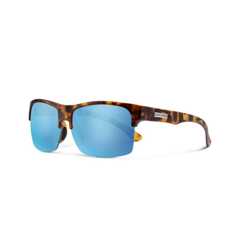 Suncloud Rambler Lite – Matte Tortoise/Polarized Aqua Mirror
