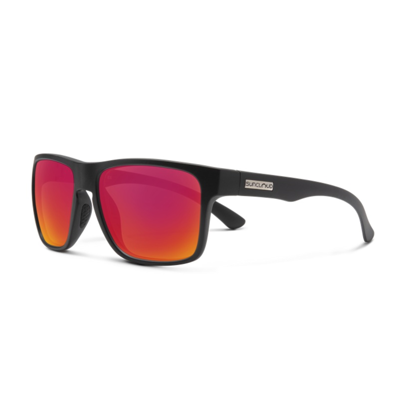 Suncloud Rambler – Matte Black/Polarized Red Mirror