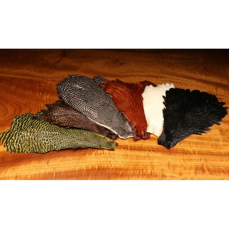 Hareline Hen Cape|Black|Brown|Cream|Grizzly|Grizzly Dyed Brown|Grizzly Dyed Olive|Medium Dun