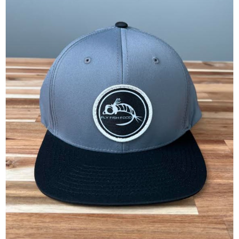 Fly Fish Food Golf/Athletic Logo Hat – Charcoal/Black