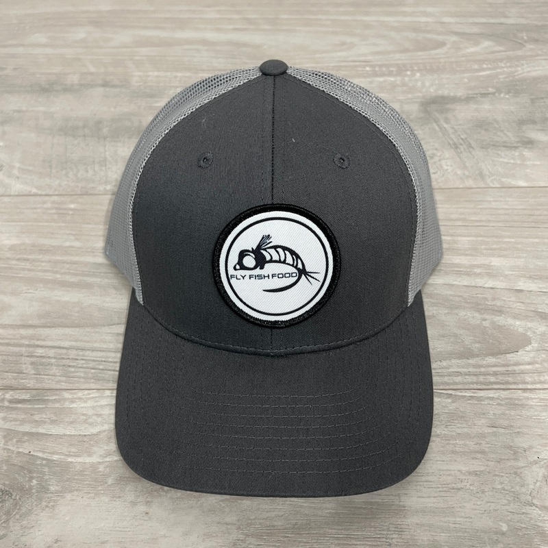 Fly Fish Food Logo Hat – Charcoal/Grey