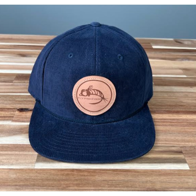 Fly Fish Food Logo Hat Corduroy – Navy