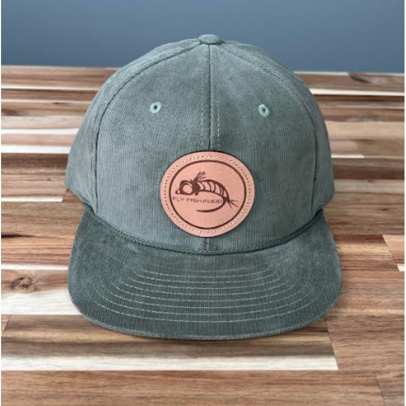 Fly Fish Food Logo Hat Corduroy – Olive