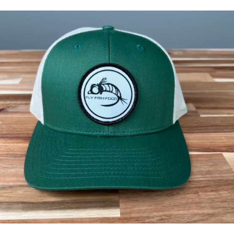 Fly Fish Food Logo Hat – Dark Green/Birch