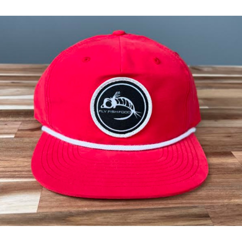 Fly Fish Food Logo Hat – Red – Black Logo