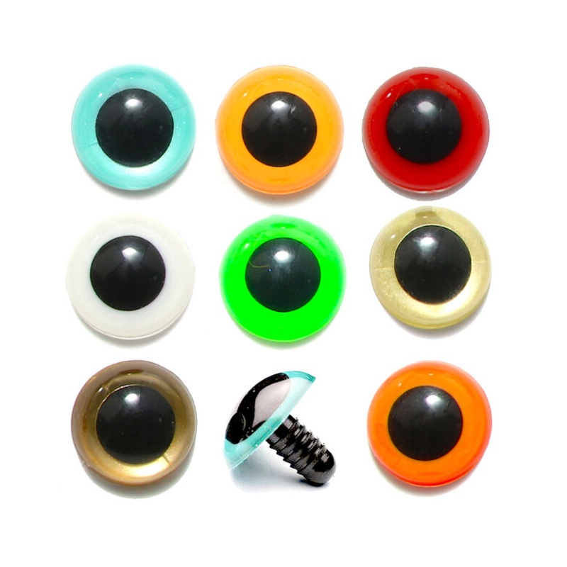 Posted Dome Eyes|Fl. Green Chartreuse |127|Fl. Orange |137|Gold Pearl |153|Pearl |284|Blue Pearl |285|Red |310|White |377|Yellow |383|Large (9mm)|Medium (7.5mm)|Small (6mm)