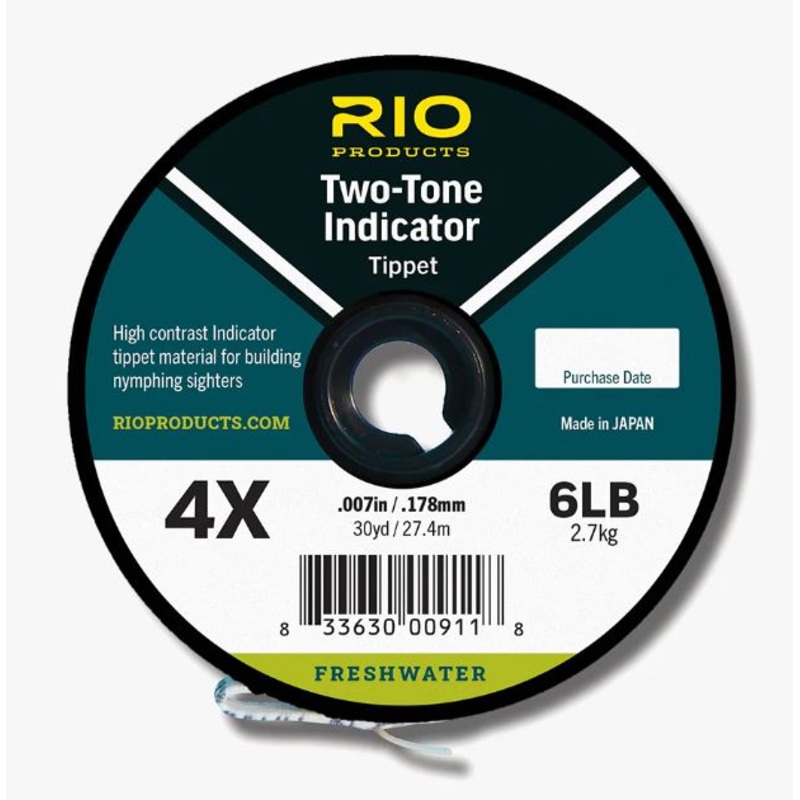 RIO Two-Tone Indicator Tippet – Black/White