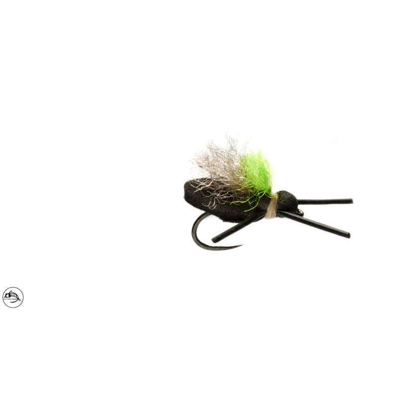 Mini Flopper Black Barbless Size 12