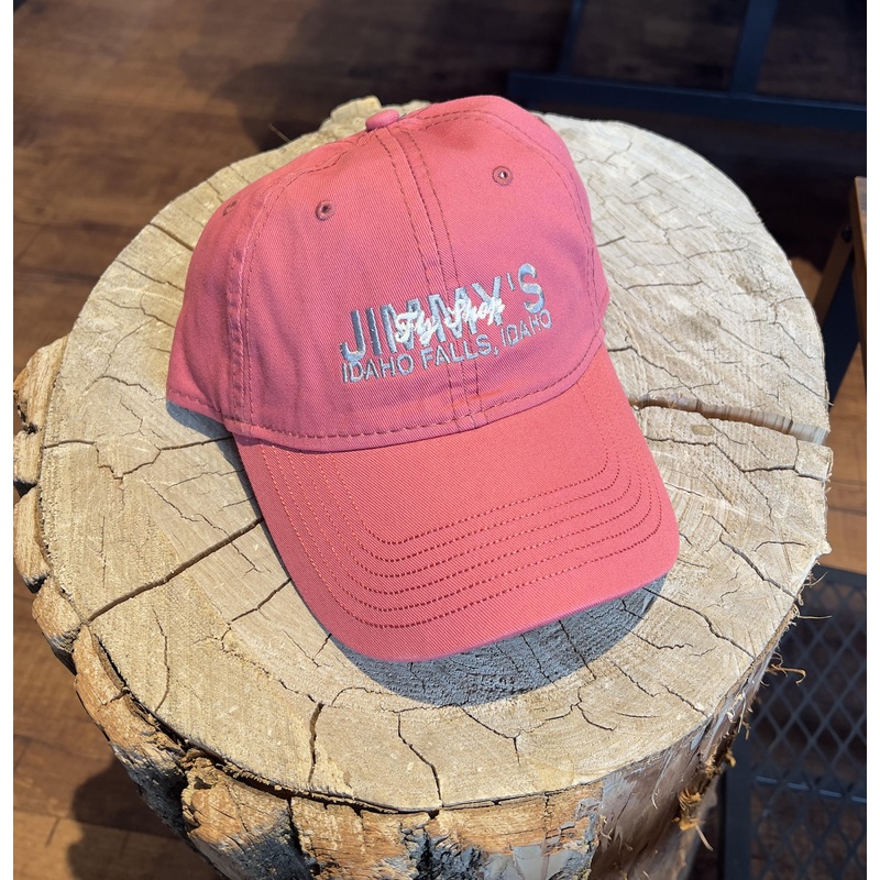 Jimmy’s Fly Shop Hat – Embroided Jimmy – Pink