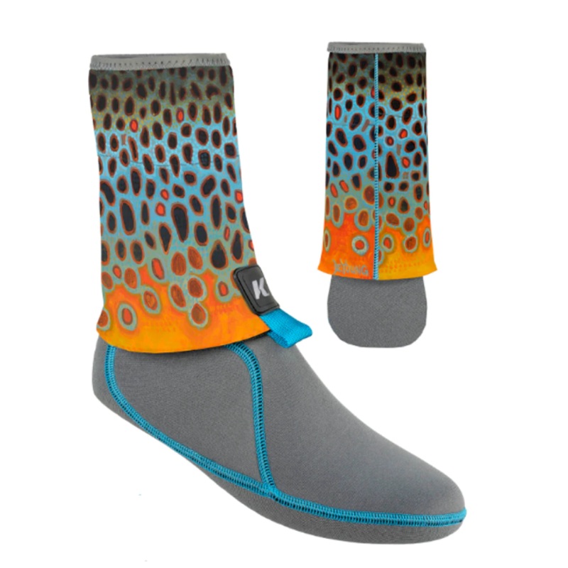 Korkers I-Drain Neoprene Guard Sock 3.5mm – DeYoung Brown Flank