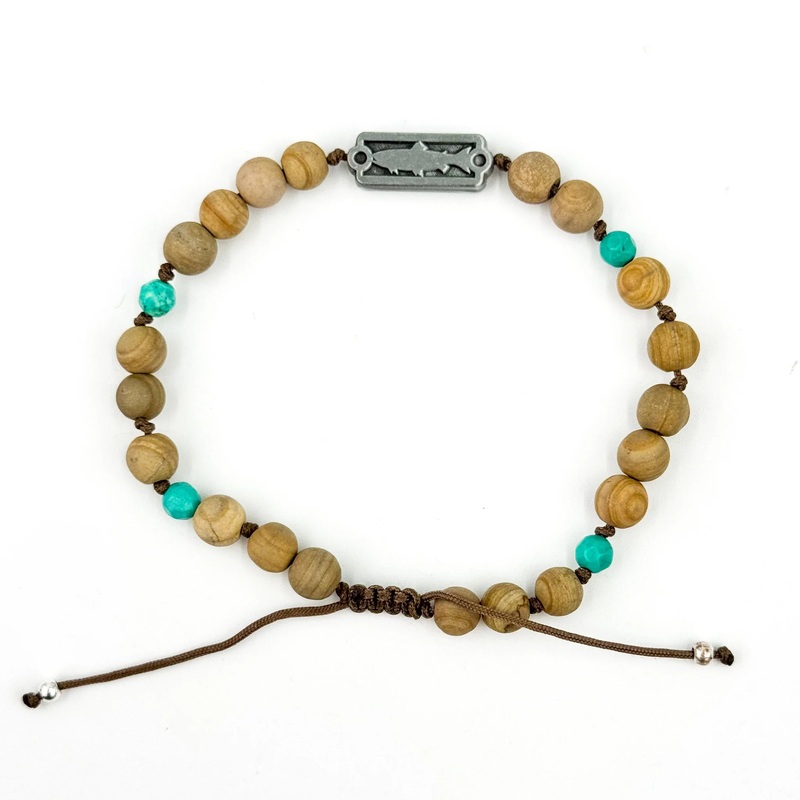 Sight Line Provisions – Trout Sandalwood + Turquoise Beads