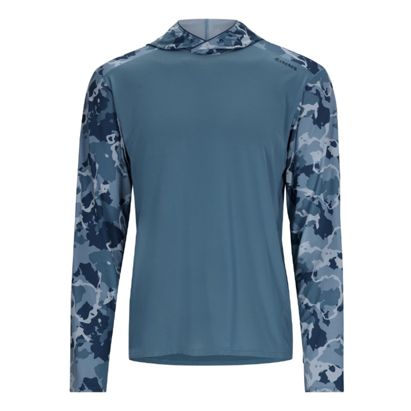 Simms M’s Bugstopper SolarFlex Hoody – Neptune/Regiment Camo Neptune
